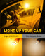 194 LED Light Bulb Amber Yellow 168 2825 W5W T10