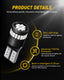 194 LED Light Bulb, Ultra Blue 168 2825 W5W T10 Wedge 24-SMD 3014 Chipsets LED Replacement Bulbs Error Free