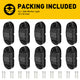 2.5inch Oval LED Side Marker Lights for Truck Trailer RV 10pcs(Red, Yellow, White)
