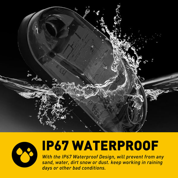 2.5inch Oval LED Side Marker Lights for Truck Trailer RV 10pcs(Red, Yellow, White)