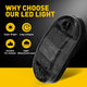 2.5inch Oval LED Side Marker Lights for Truck Trailer RV 10pcs(Red, Yellow, White)