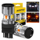 2001-2013 Chevy Silverado 1500 Front Turn Signal Light 3157 LED Bulb Dual Color CANbus Error Free