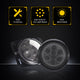 2007-2017 Jeep Wrangler JK Front Grille LED Turn Signal Lights And Side Marker Fender Lights