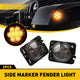 2007-2017 Jeep Wrangler JK Front Grille LED Turn Signal Lights And Side Marker Fender Lights