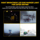 20PCS 0.75inch Round LED Side Marker Light With Stainless Chrome Bezel Cover for Truck Trailer