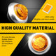 20PCS 0.75inch Round LED Side Marker Light With Stainless Chrome Bezel Cover for Truck Trailer