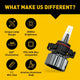 2504 PSX24W LED Fog Light Bulbs, 4000 Lumen 6000K Extremely Bright Xenon White