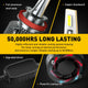 2x H8/H9/H11 LED Headlight Bulbs 6500K White and 2x H8/H11/H16JP LED Fog Light Bulbs 6000k white Combo