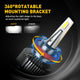 2x H8/H9/H11 LED Headlight Bulbs 6500K White and 2x H8/H11/H16JP LED Fog Light Bulbs 6000k white Combo