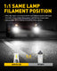 2x H8/H9/H11 LED Headlight Bulbs 6500K White and 2x H8/H11/H16JP LED Fog Light Bulbs 6000k white Combo