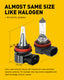 2x H8/H9/H11 LED Headlight Bulbs 6500K White and 2x H8/H11/H16JP LED Fog Light Bulbs 6000k white Combo