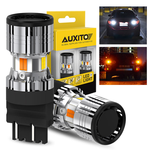 3157 LED Bulb Switchback, White/Amber Dual Color for Turn Signal Lights