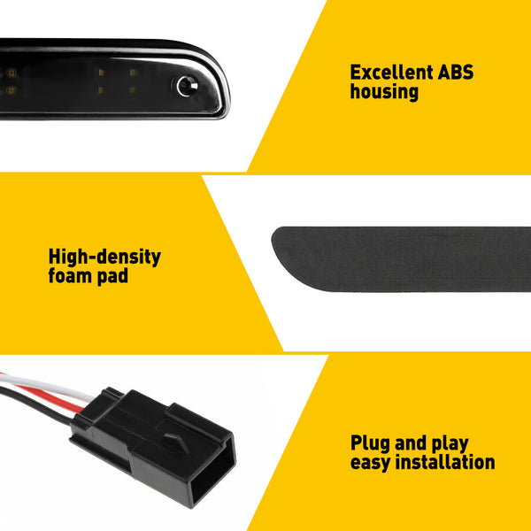 3rd Brake Light Compatible with 1994-1996 F150 LED Rear Cargo Lamp High Mount Stop light