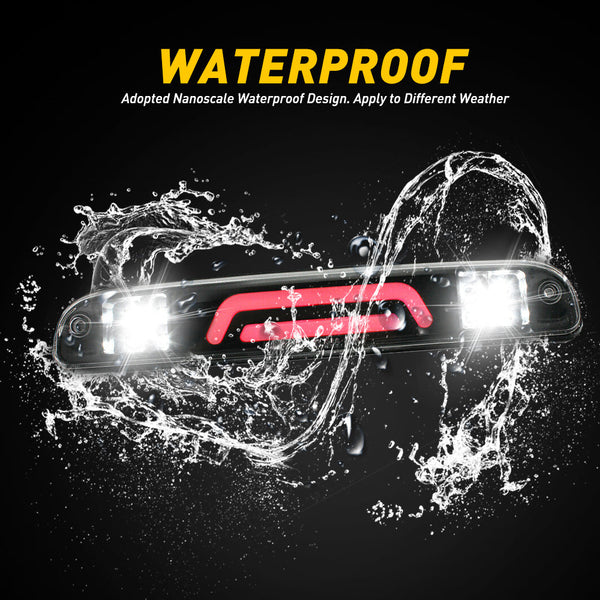 3rd Third Brake Light Cargo LED Light High Mount Lamp Stop Tail Light Compatible with Ford F250 F350 F450 F550