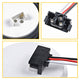 4inch 12 LED Round Tail Lights Kit Including 3-pin Water Tight Plug Rear Reverse Brake Lights