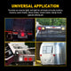 4inch 12 LED Round Tail Lights Kit Including 3-pin Water Tight Plug Rear Reverse Brake Lights