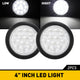 4inch 12 LED Round Tail Lights Kit Including 3-pin Water Tight Plug Rear Reverse Brake Lights