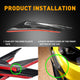 4Pcs Diffuser Shark Fin Kit for Front Bumper Splitter Fin, Universal Auto Parts Car Carbon Fiber Texture Decoration Front Bumper Side Canards Splitter Fins