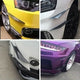 4Pcs Diffuser Shark Fin Kit for Front Bumper Splitter Fin, Universal Auto Parts Car Carbon Fiber Texture Decoration Front Bumper Side Canards Splitter Fins
