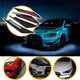 4Pcs Diffuser Shark Fin Kit for Front Bumper Splitter Fin, Universal Auto Parts Car Carbon Fiber Texture Decoration Front Bumper Side Canards Splitter Fins