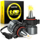 5202 5201 LED Fog Light Bulbs 3000K Amber Yellow CSP Chips  30W 6000 Lumen Per Pair