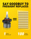 5202 5201 LED Fog Light Bulbs, 6500K Cool White with CSP LED Chips