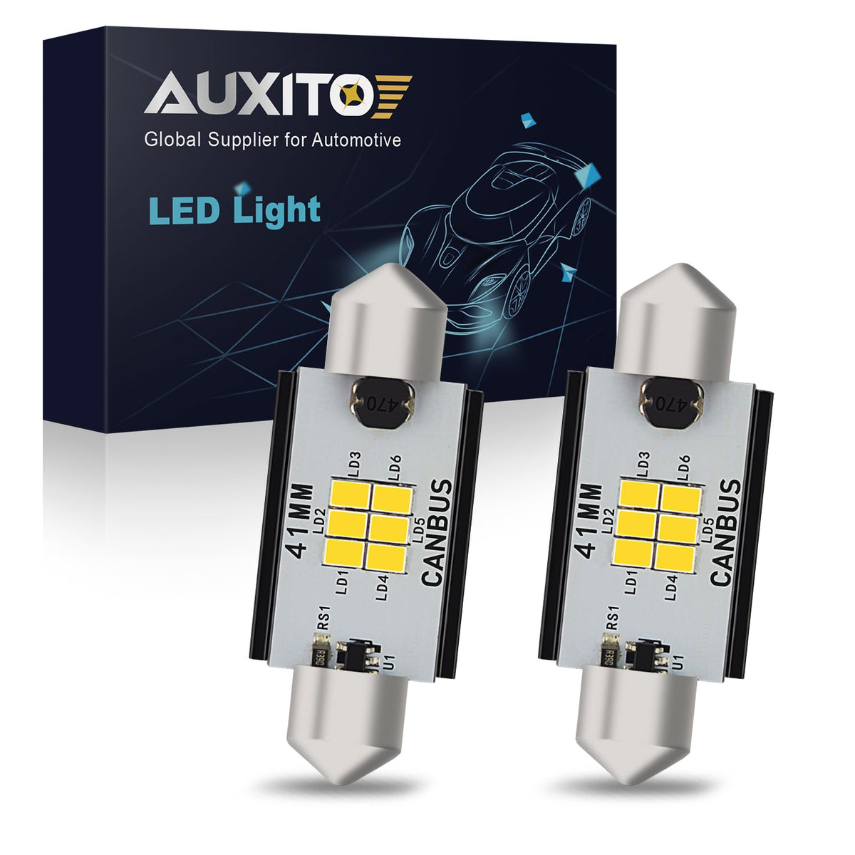 578 LED Bulb 211-2 Error Free 212-2 41MM 42MM Festoon LED Bulbs