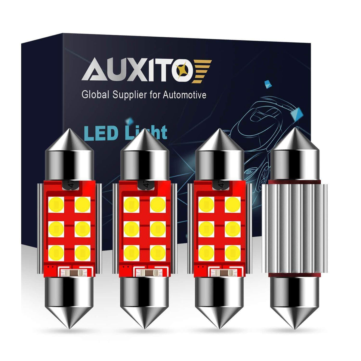 Ruiandsion 36mm LED Dome Light Bulb DC 24V C5W LED Light Bulbs Replacement For Car Interior Dome Map Lights,Warm White(Pack Of 10