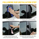 6Pcs Car Window B Pillar Post Trim Passenger Side Glossy Black Trim Compatible with 06-11/16-20 Civic