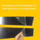 6Pcs Car Window B Pillar Post Trim Passenger Side Glossy Black Trim Compatible with 06-11/16-20 Civic