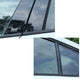 6Pcs Car Window B Pillar Post Trim Passenger Side Glossy Black Trim Compatible with 06-11/16-20 Civic