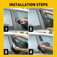 6Pcs Car Window B Pillar Post Trim Passenger Side Glossy Black Trim Compatible with 07-11 Honda CRV