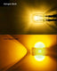 7440 7443 LED Bulb Amber Yellow with Projector for Turn Signal Bulbs Blinker Lights