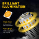 7440 LED Bulbs Amber Yellow 3000k 48w for Turn Signal Lights with Build-in Load Resistor CANBUS Error Free