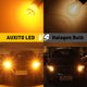 7440 LED Bulbs Amber Yellow 3000k 48w for Turn Signal Lights with Build-in Load Resistor CANBUS Error Free