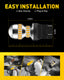 7443 LED Bulb Amber 2600 lumens