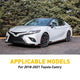 8Pcs Car Window B Pillar Post Trim Passenger Side Glossy Black Trim Compatible with 18-21 Toyota Camry