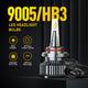 9005 HB3 LED Bulb Forward High Beam Mini-sized CanBus Ready 80W 16,000LM/Pair