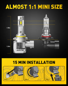 thumbnail image 2 of Marsauto 9005/HB3 H11/H9 Bulbs Combo - 48,000LM 6000K White LED Headlight Bulbs 4-Pack 2 of 5