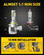 9005 LED Bulb 100W 20000lm Per Set Brightest 6000K Cool White