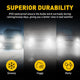 9006/HB4 LED Fog Light Bulb Fanless, 3400LM Per Set, 6500K Cool White with CSP LED Chips, Daytime Running Lights DRL Bulbs for Cars, Trucks