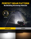 9006 LED Bulbs Forward High Beam and Low Beam 12000LM Per Set, Mini Size HB4 Wireless