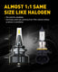 9006 LED Bulbs Forward High Beam and Low Beam HB4, 80W 16,000LM/Pair, CanBus Ready, Beam Adjustable 6500K Xenon White