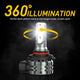 9006 LED Fog Light Bulbs, 4000 Lumens Extremely Bright with CSP Chip