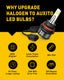 9007 HB5 Led Bulbs 16000LM Mini Size Dual Bulbs HB5 LED Bulb 6500K White
