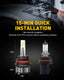 9007 HB5 Led Bulbs 16000LM Mini Size Dual Bulbs HB5 LED Bulb 6500K White
