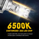 9008 H13 LED Bulbs 12000lm 60w Dual Beam 6500K Xenon White Wireless Slim High Low Hi/Lo Headlight