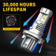 9008 H13 LED Bulbs 12000lm 60w Dual Beam 6500K Xenon White Wireless Slim High Low Hi/Lo Headlight