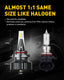9012/HIR2 LED Bulbs Forward High Beam and Low Beam 16,000LM 80W Per Pair CanBus Ready, Mini Size