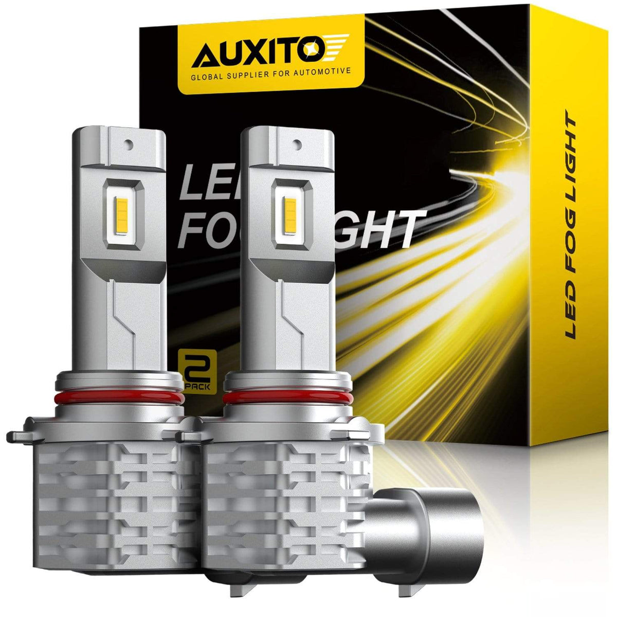 9145 LED Bulb 9140/H10 LED Fog Light Bulb, 3000K Golden Yellow
